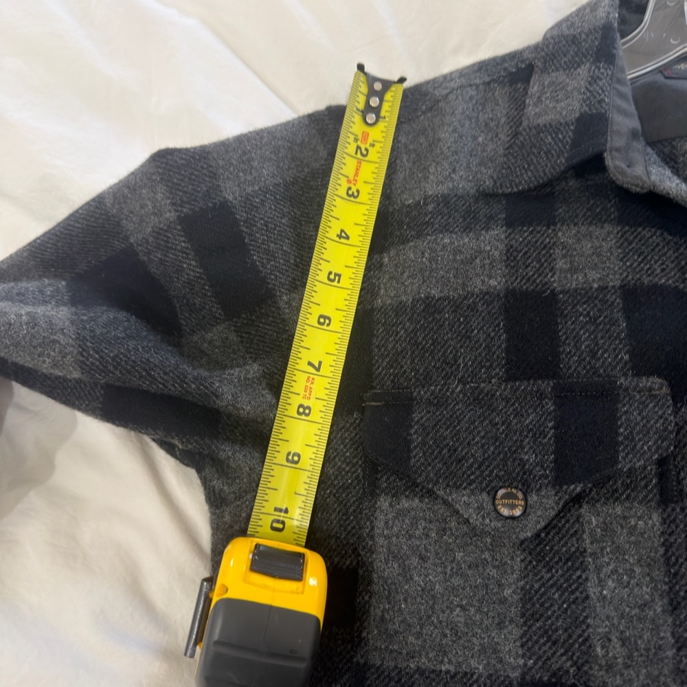 RRL Ralph Lauren Men's Gray and Black Plaid Shirt Jacket - Picture 8 of 10